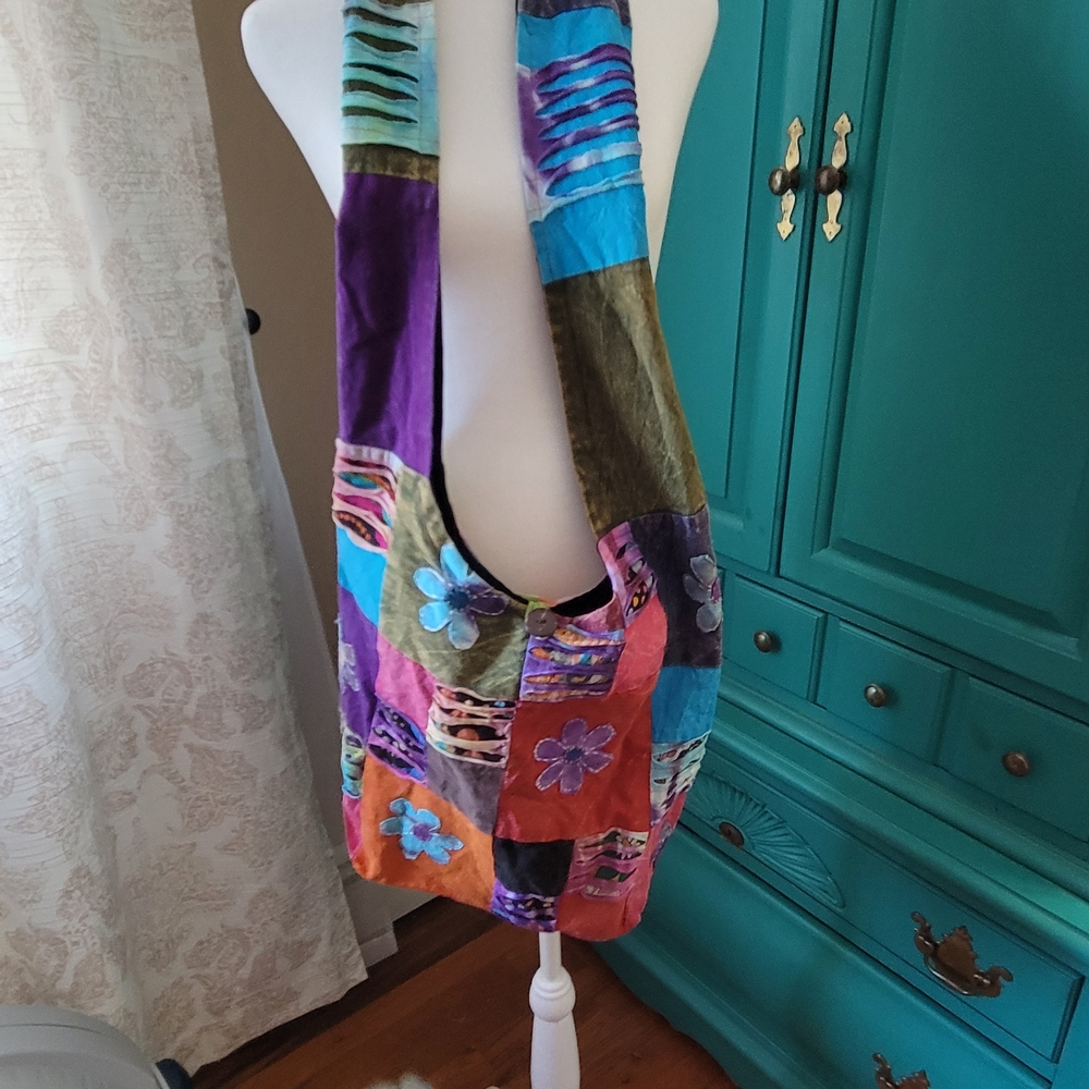 Colorful Patchwork Crossbody Bag